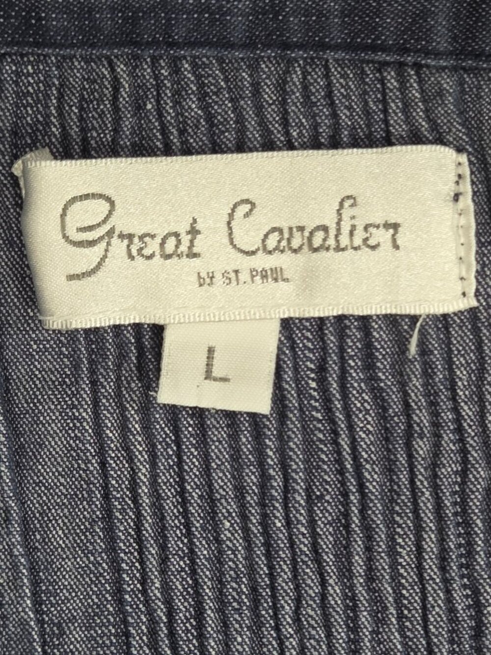 Vintage Great Cavalier by St. Paul Embellished Denim Button Front Shirt Jacket S - Picture 3 of 6